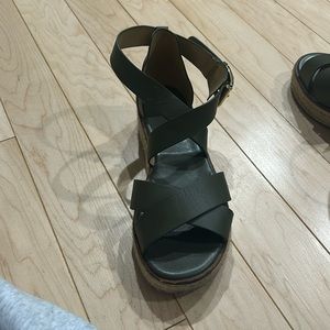 Michael Kors olive green espadrille sandal